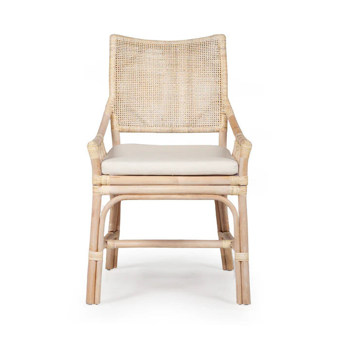 Kimberley Dining Chair - Whitewash Rattan