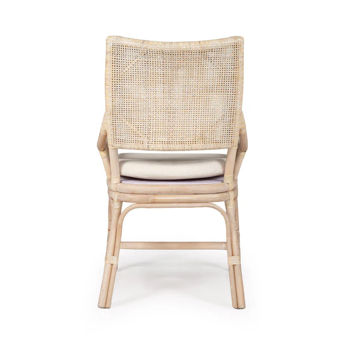 Kimberley Dining Chair - Whitewash Rattan