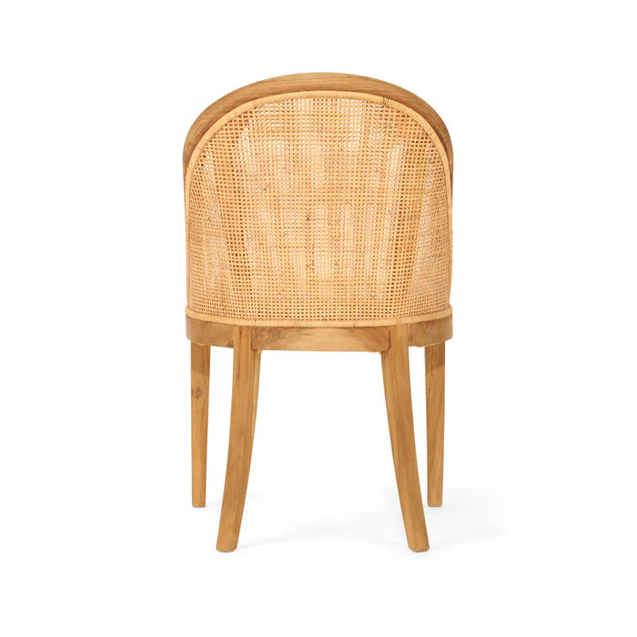 Manley Dining Chair| Natural Rattan and Timber