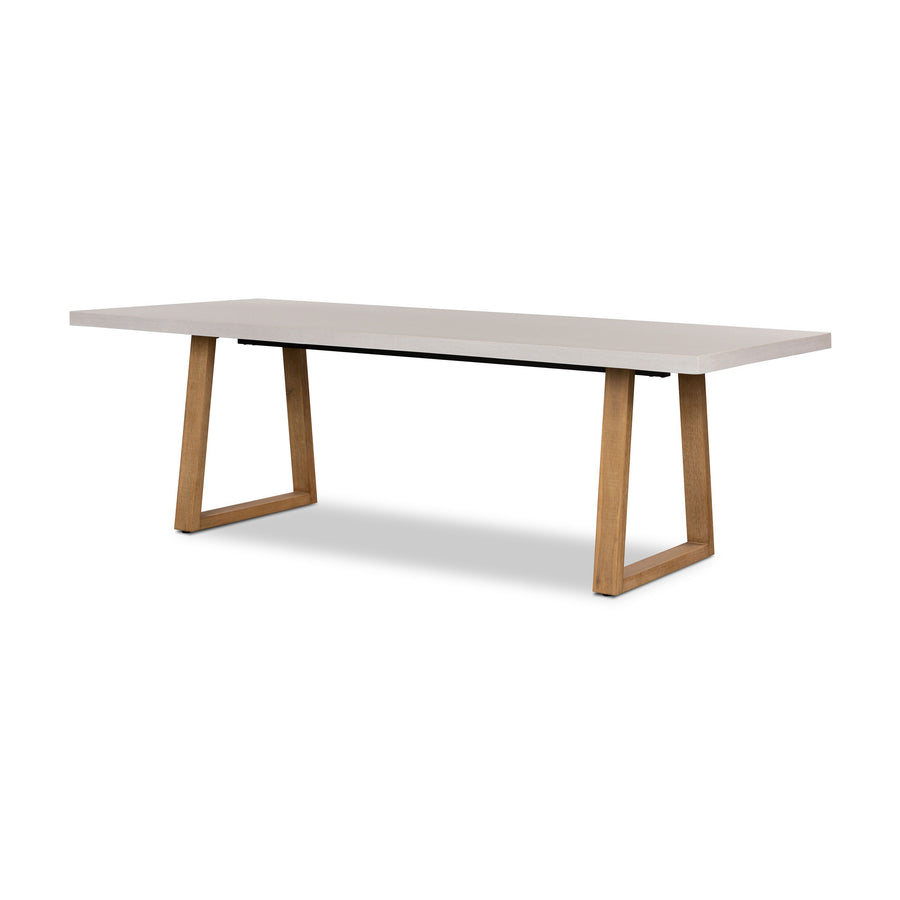 1.6m Sierra Rectangular DiningTable| BEACH with Light Honey Acacia Legs