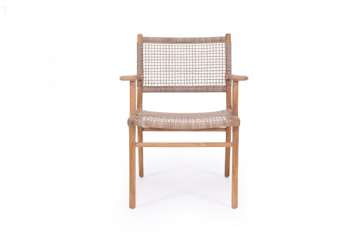 Stradbroke Armchair - Washed grey | Teak frame