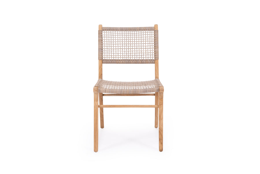 Stradbroke Dining Chair - Washed Grey | Teak legs