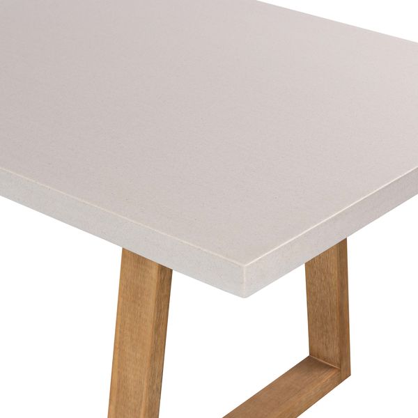 1.6m Sierra Rectangular DiningTable| BEACH with Light Honey Acacia Legs